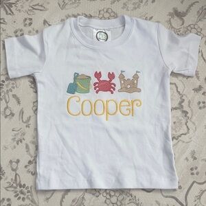 Cooper embroidered Beach Tee Shirt